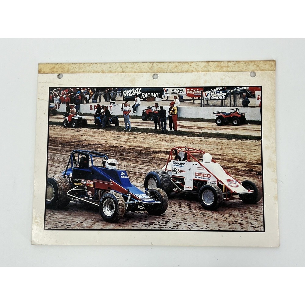 Vintage Sprint Car Funny Car Racing Valvoline School 3 Ring Binder Notebook